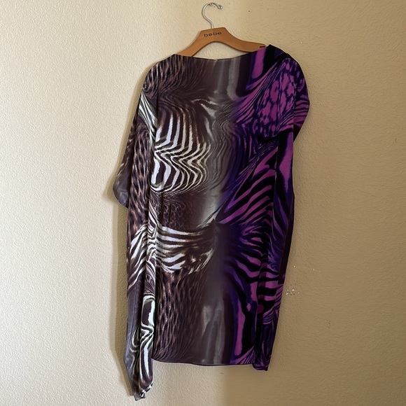BEBE SIZE SMALL WOMEN’S DRESS PURPLE AND BROWN - Picture 3 of 3